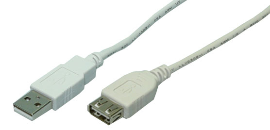 Cable extensor usb(a) 2.0 a usb(a) 2.0 logilink 5m gris