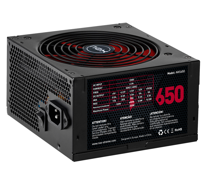 Fuente de alimentacion atx 650w nox nx 650