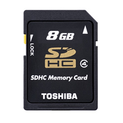 MEM SD 8GB TOSHIBA CL4 ADAPT SD