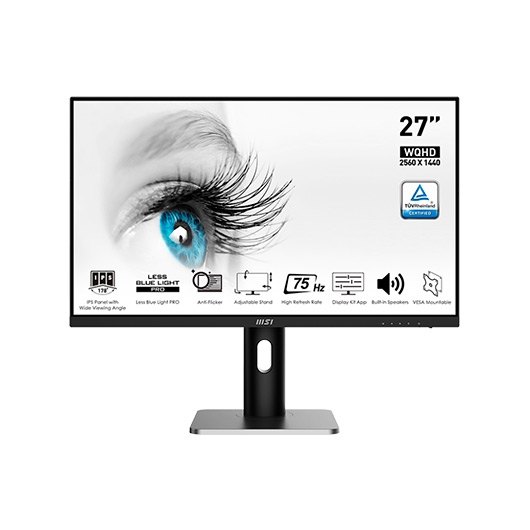 Monitor LED 27  Msi Pro Mp273Qp Negro