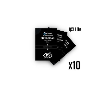 LAMINA HIDROGEL QCHARX  FILTRO PRIVACIDAD QX1 LITE