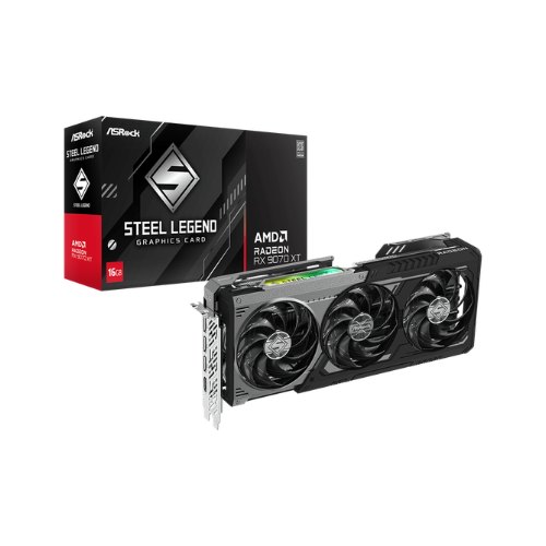 Tarjeta Gráfica Asrock Rx 9070 Xt 16GB Steel Legend Dark